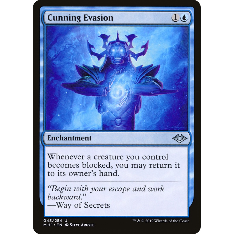 Cunning Evasion (MH1-045) - Modern Horizons Foil