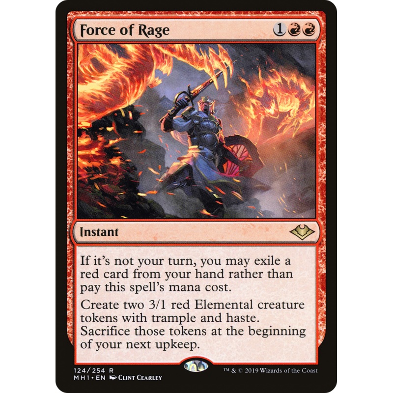 Force of Rage (MH1-124) - Modern Horizons Foil