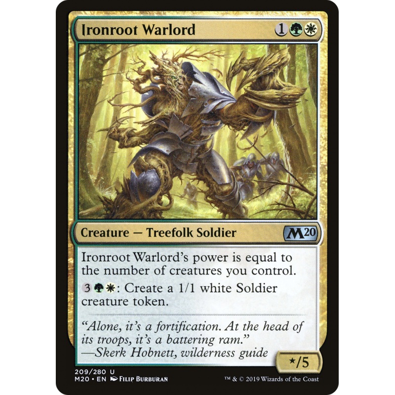 Ironroot Warlord (M20-209) - Core Set 2020