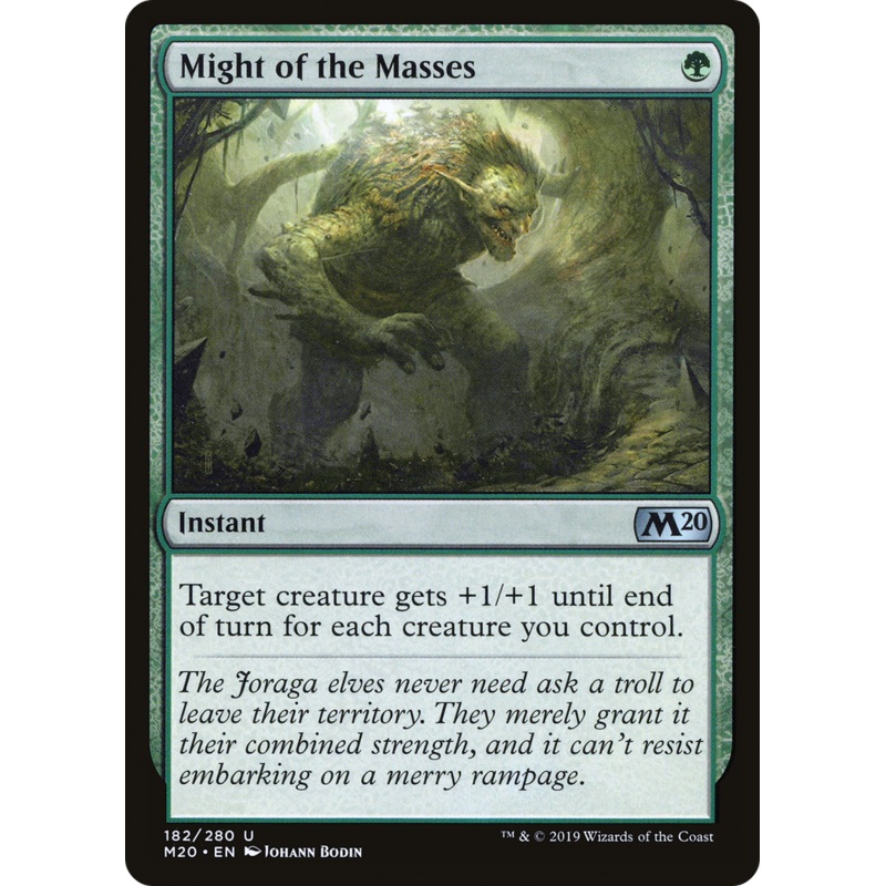 Might of the Masses (M20-182) - Core Set 2020 Foil