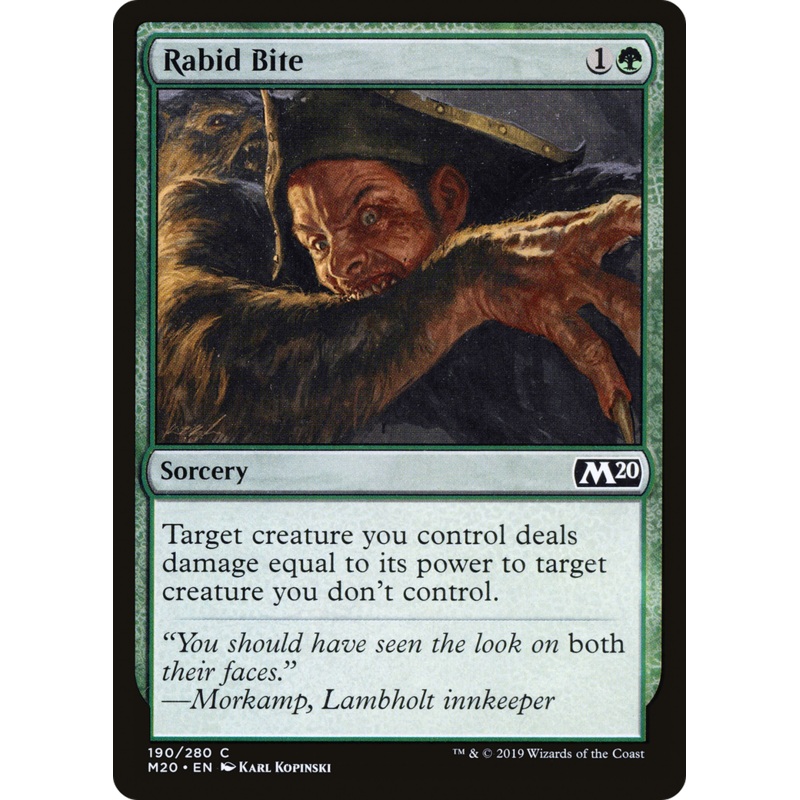 Rabid Bite (M20-190) - Core Set 2020