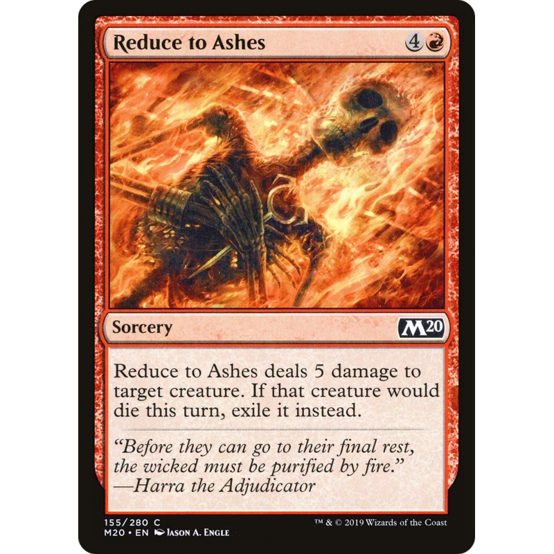 Reduce to Ashes (M20-155) - Core Set 2020 Foil