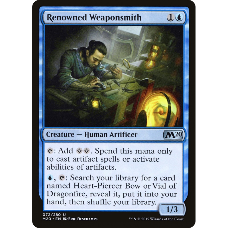 Renowned Weaponsmith (M20-072) - Core Set 2020 Foil