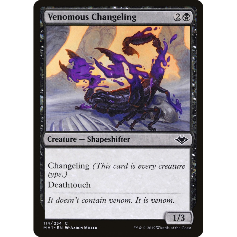 Venomous Changeling (MH1-114) - Modern Horizons Foil