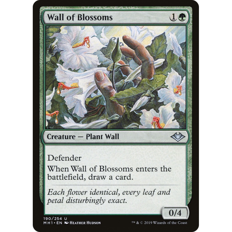 Wall of Blossoms (MH1-190) - Modern Horizons Foil