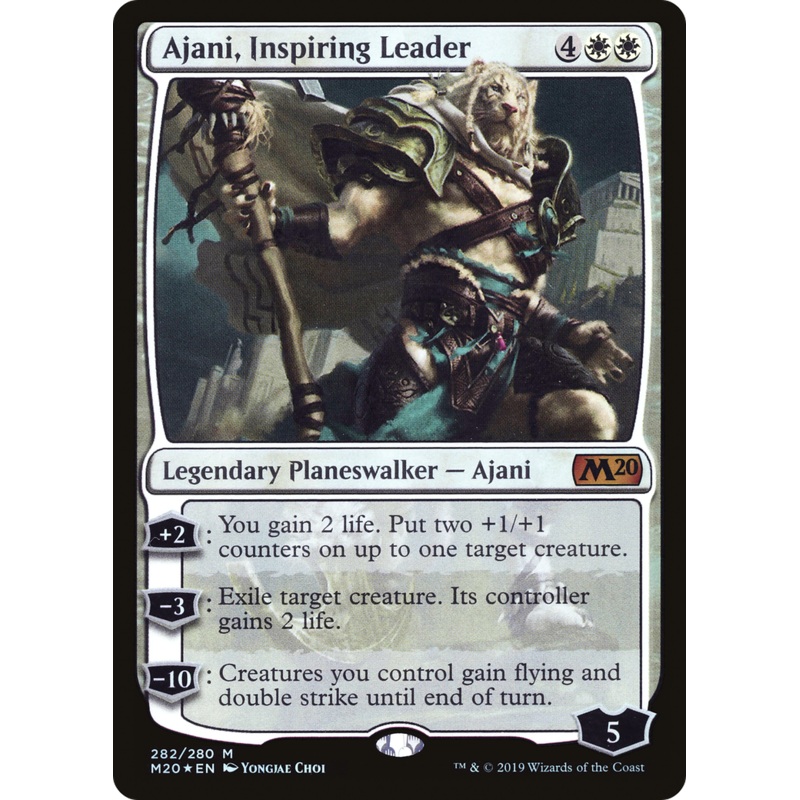 Ajani, Inspiring Leader (M20-282) - Core Set 2020 Foil