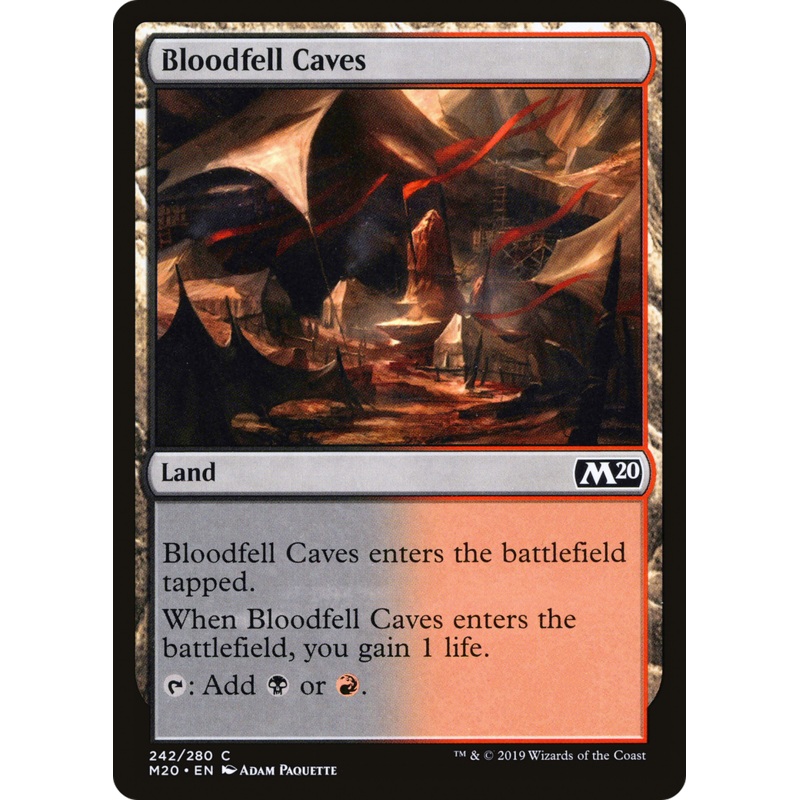 Bloodfell Caves (M20-242) - Core Set 2020 Foil
