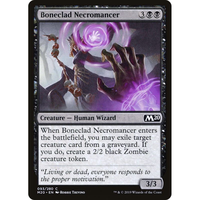 Boneclad Necromancer (M20-093) - Core Set 2020