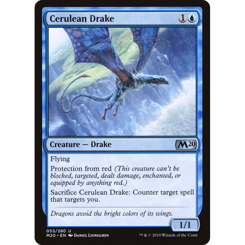 Cerulean Drake (M20-053) - Core Set 2020
