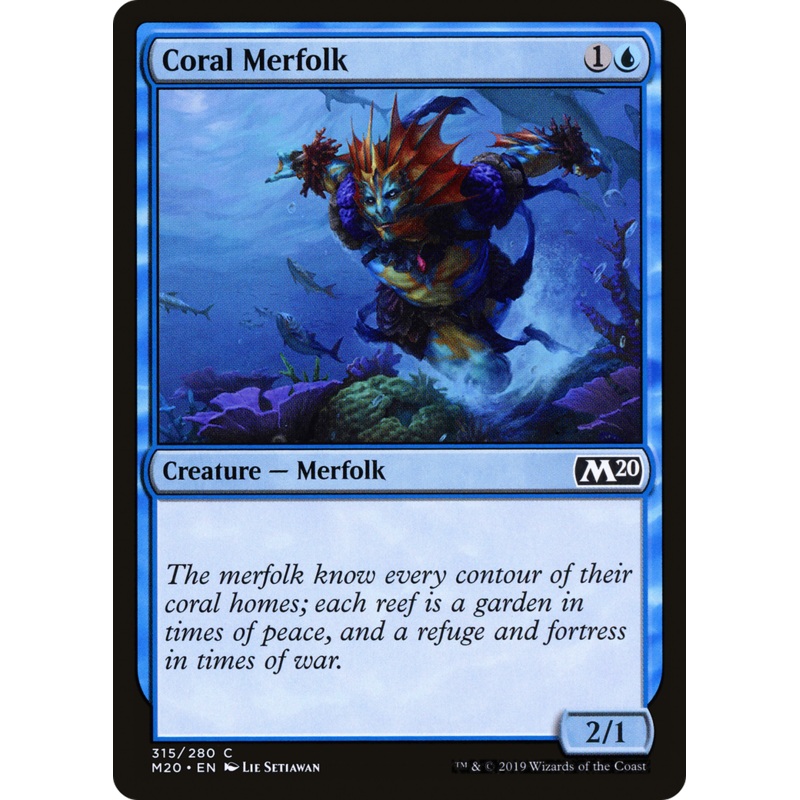 Coral Merfolk (M20-315) - Core Set 2020