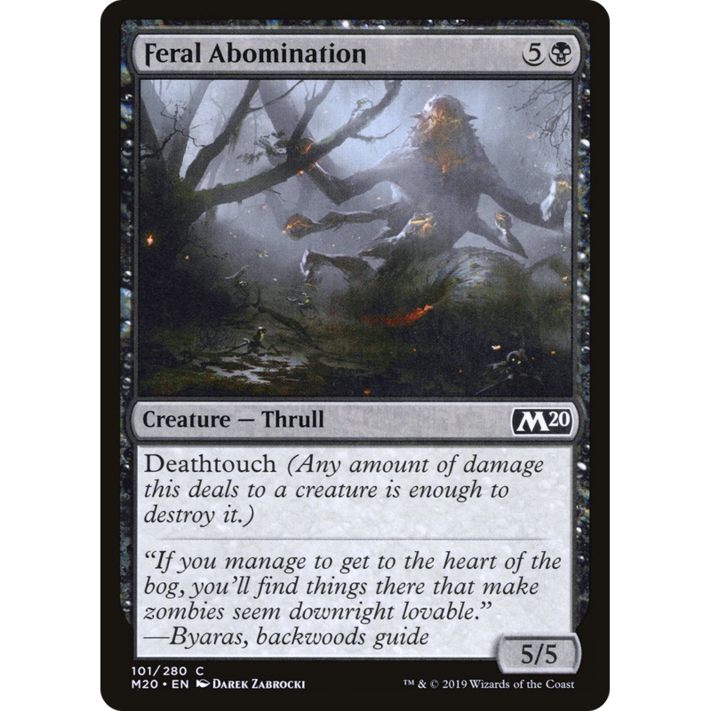 Feral Abomination (M20-101) - Core Set 2020