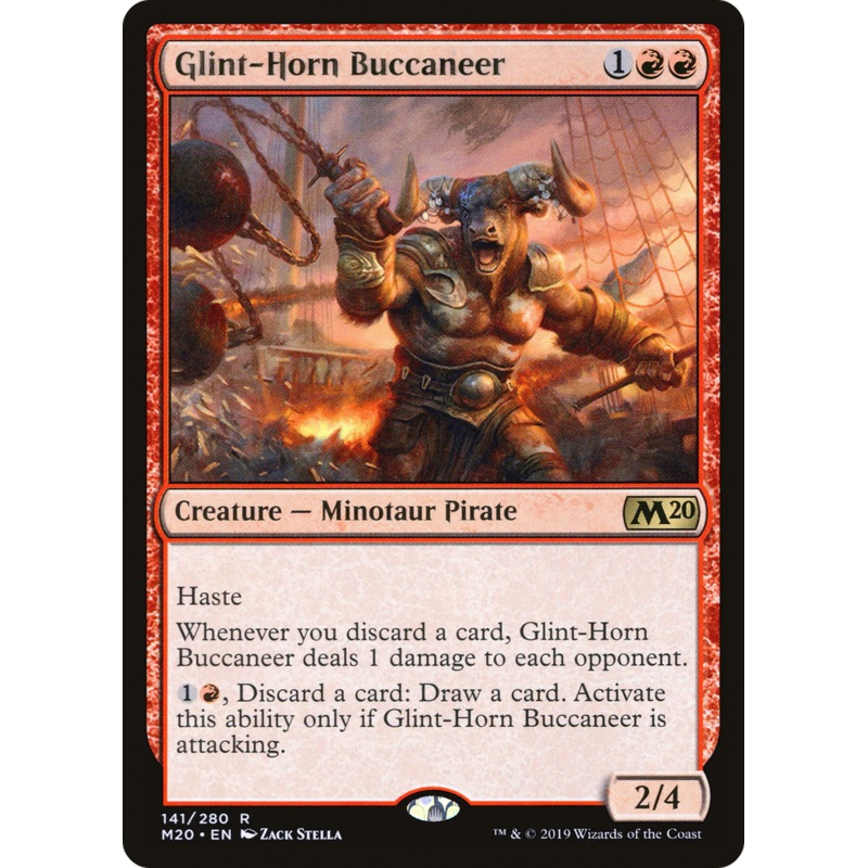 Glint-Horn Buccaneer (M20-141) - Core Set 2020 Foil