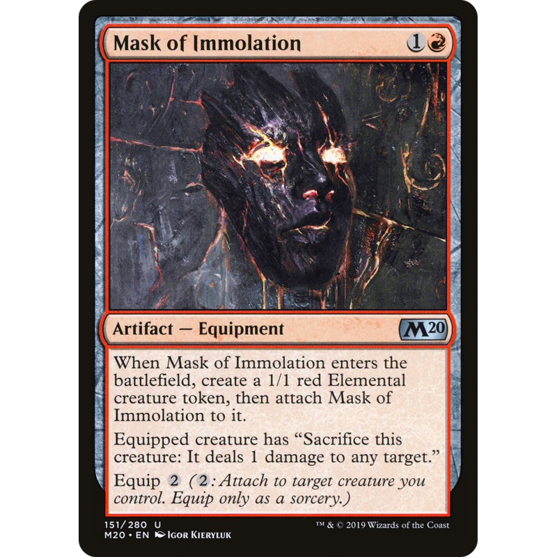 Mask of Immolation (M20-151) - Core Set 2020 Foil