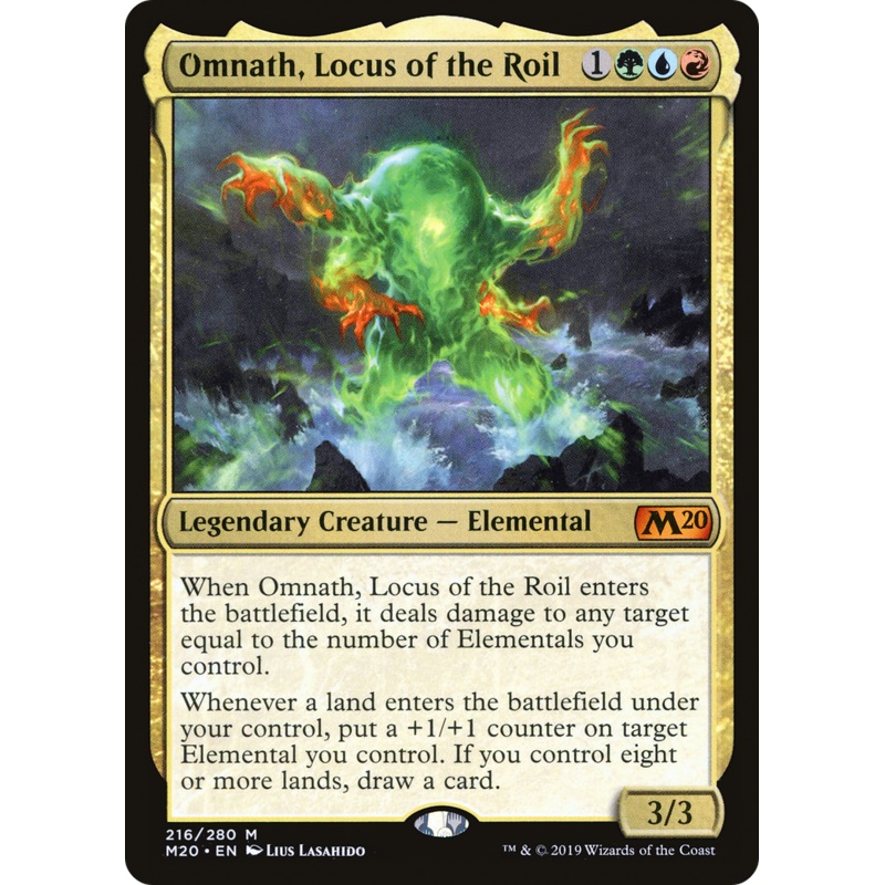 Omnath, Locus of the Roil (M20-216) - Core Set 2020 Foil