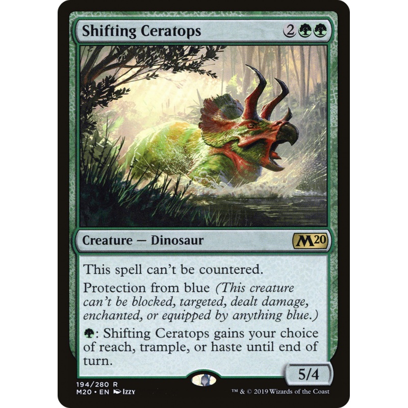 Shifting Ceratops (M20-194) - Core Set 2020 Foil
