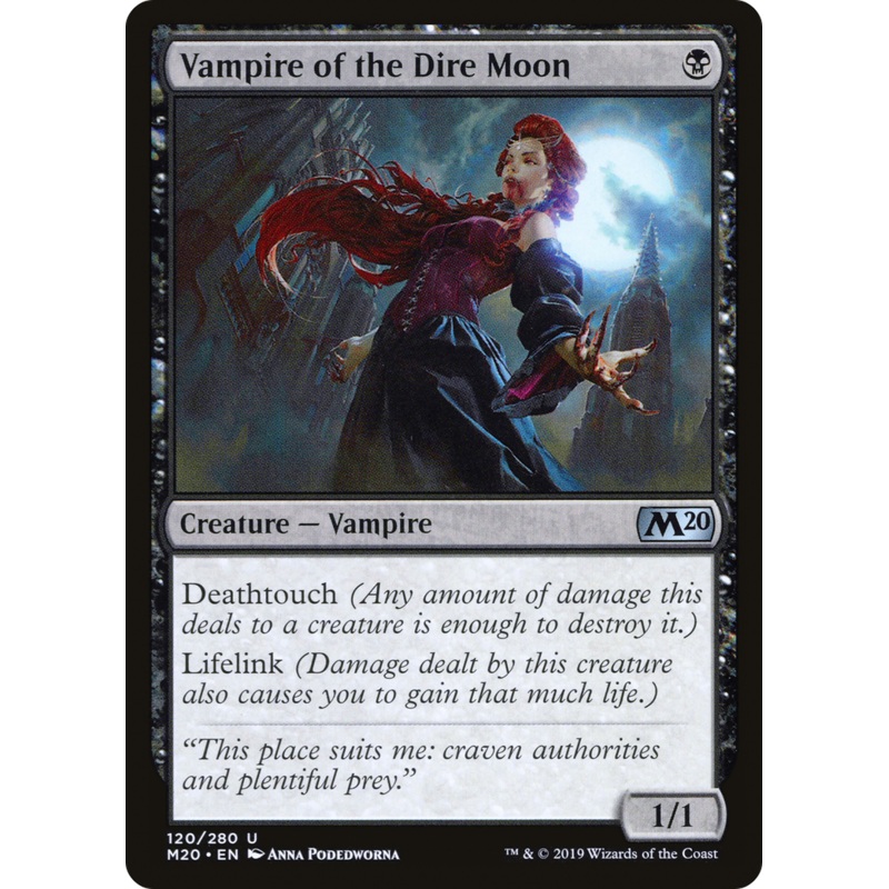 Vampire of the Dire Moon (M20-120) - Core Set 2020