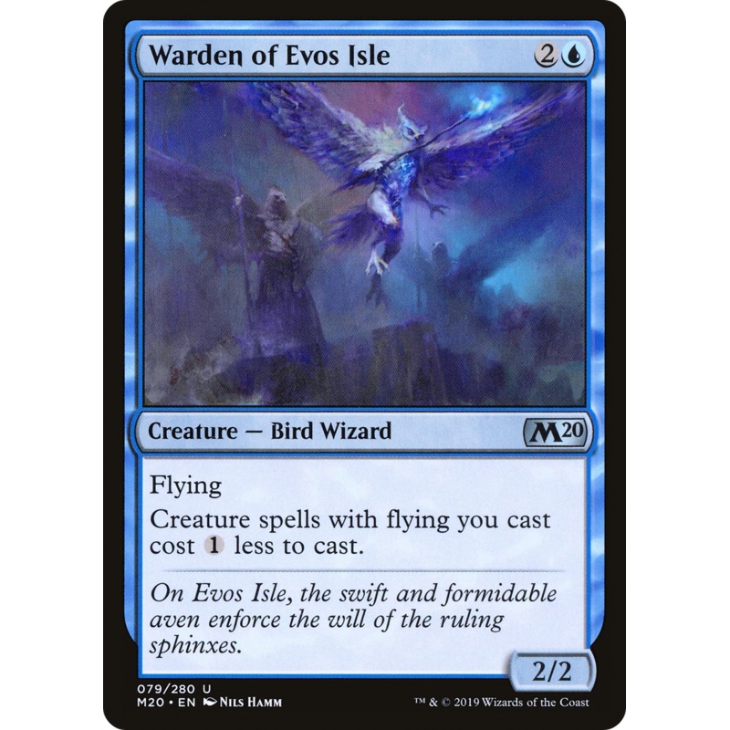 Warden of Evos Isle (M20-079) - Core Set 2020 Foil
