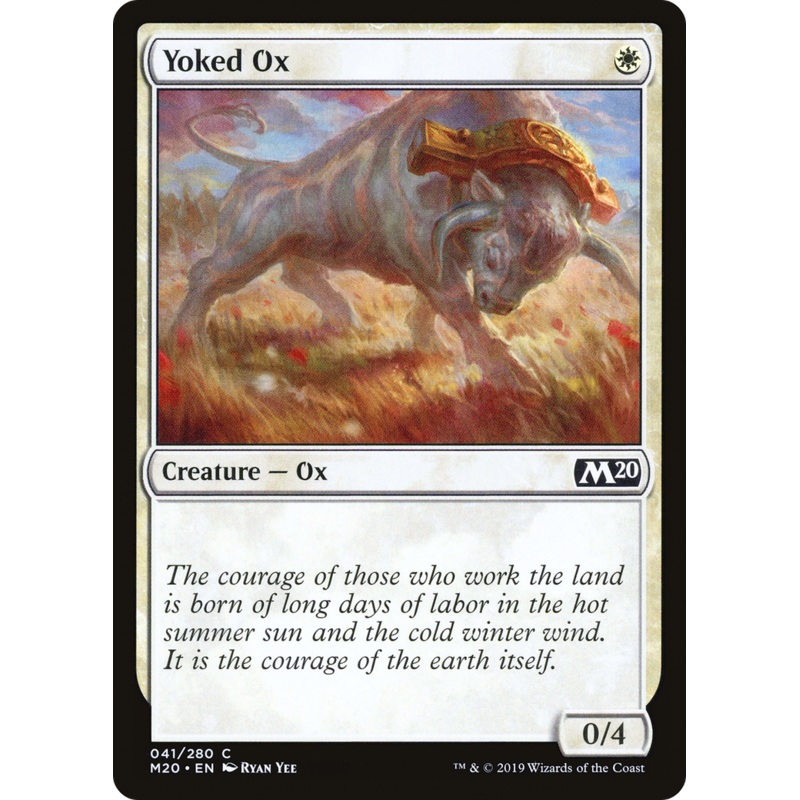 Yoked Ox (M20-041) - Core Set 2020 Foil