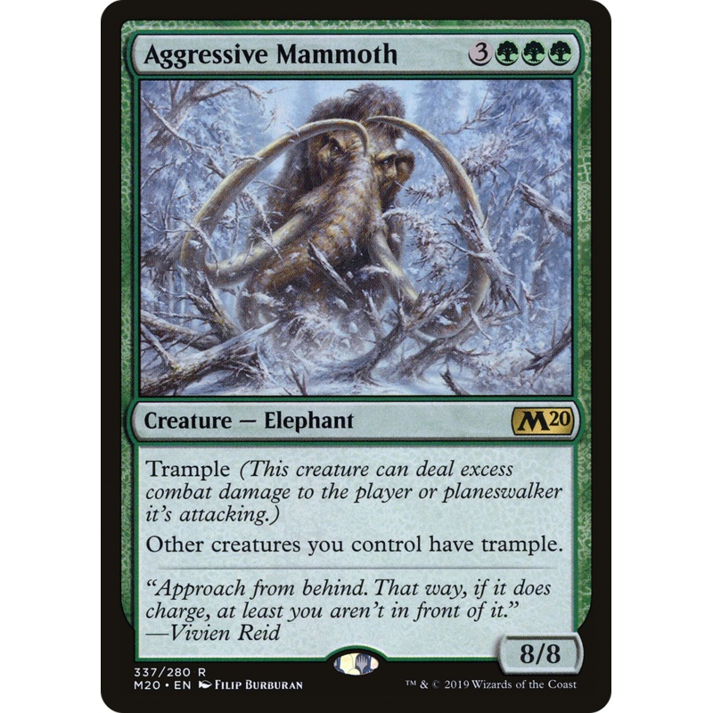 Aggressive Mammoth (M20-337) - Core Set 2020