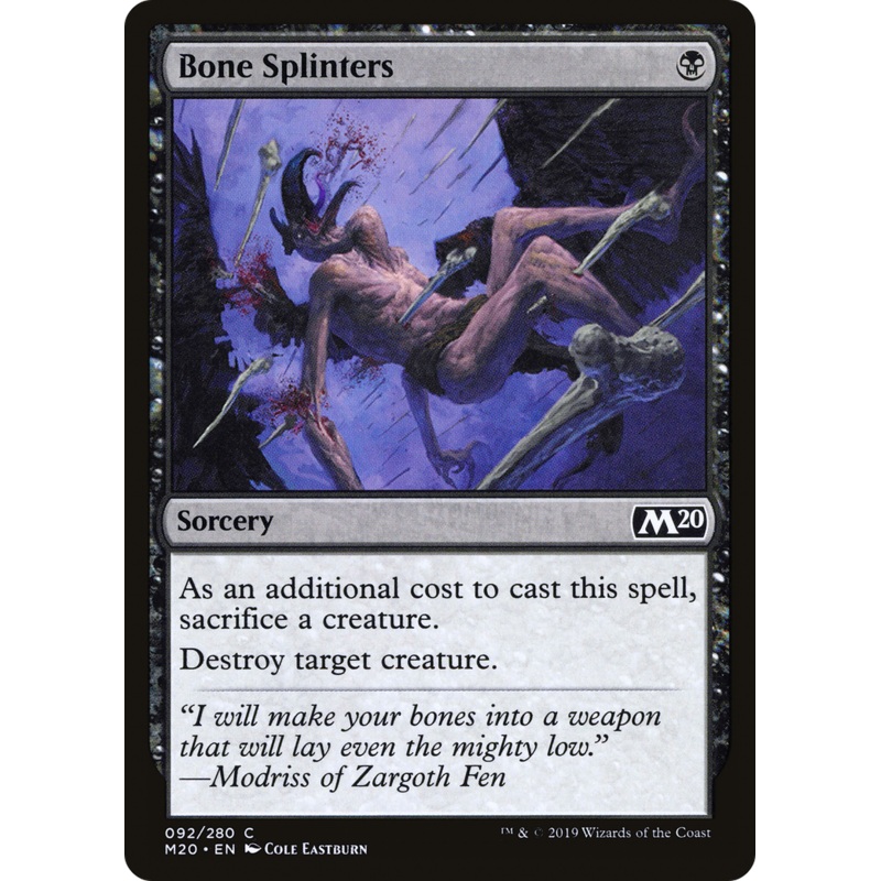 Bone Splinters (M20-092) - Core Set 2020