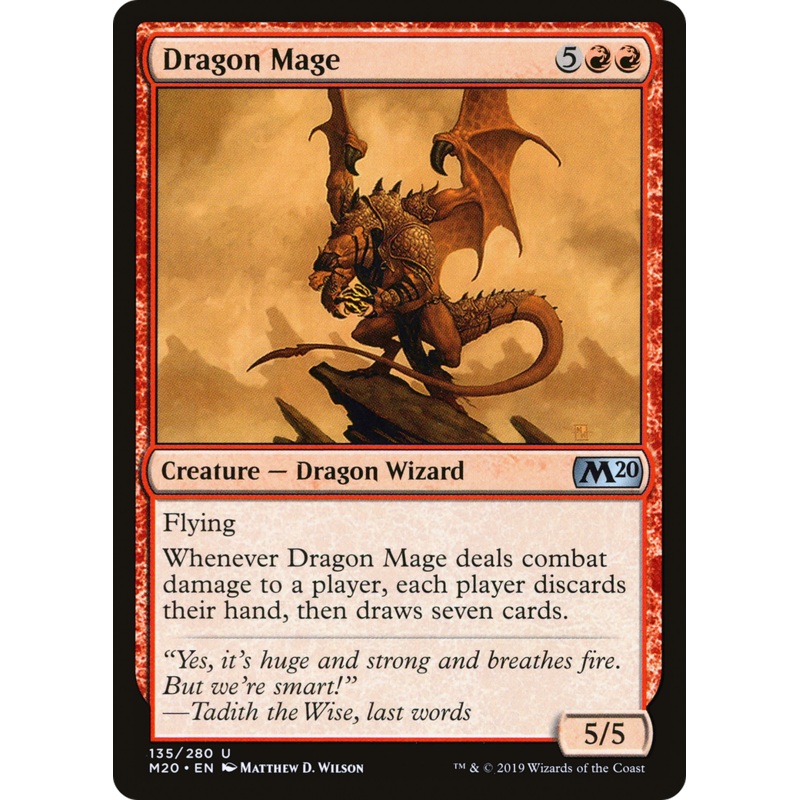 Dragon Mage (M20-135) - Core Set 2020 Foil