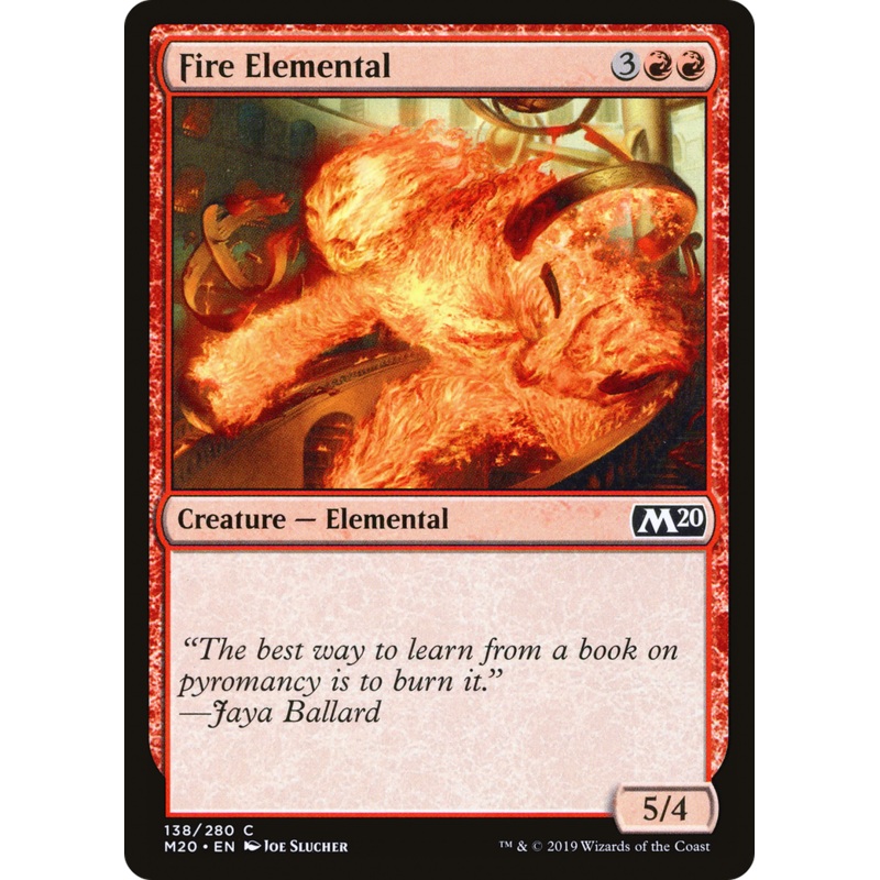 Fire Elemental (M20-138) - Core Set 2020 Foil