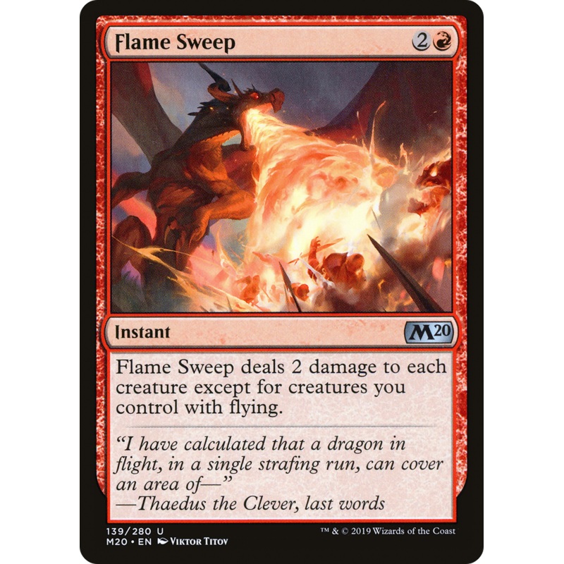 Flame Sweep (M20-139) - Core Set 2020 Foil