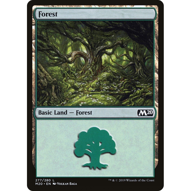 Forest (M20-277) - Core Set 2020 Foil