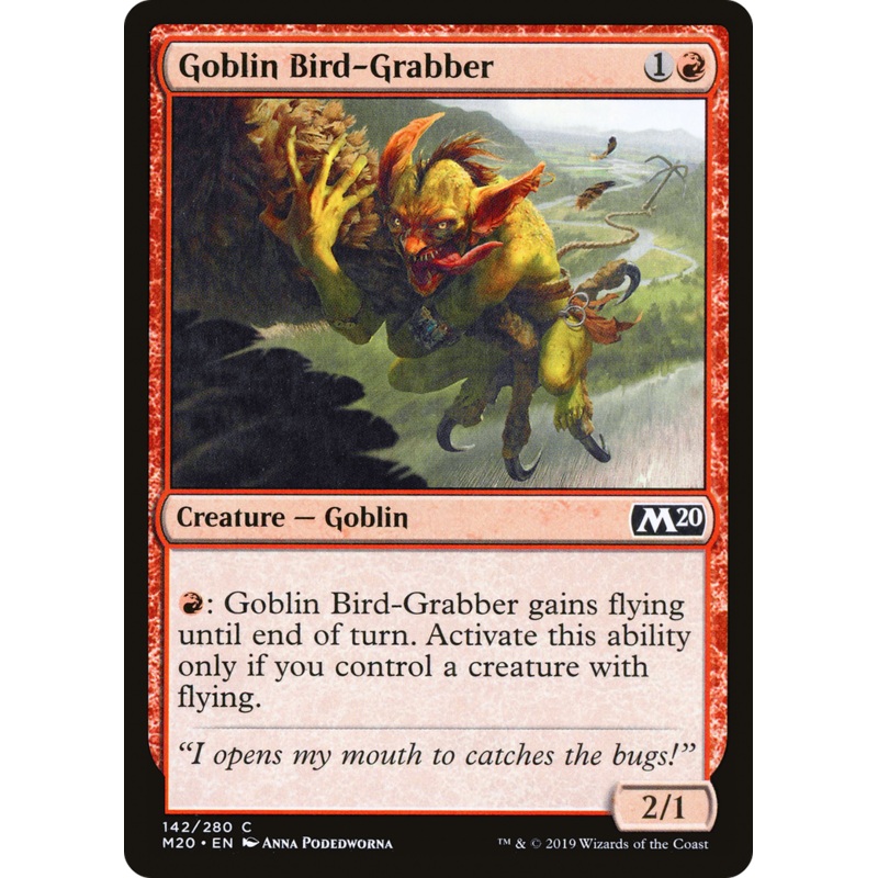 Goblin Bird-Grabber (M20-142) - Core Set 2020 Foil