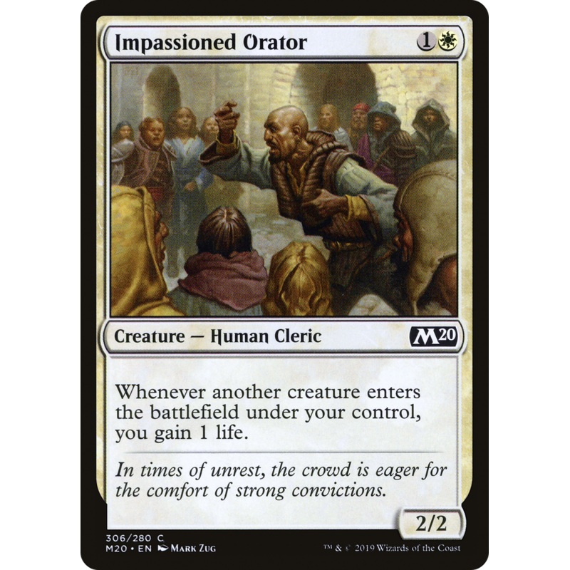 Impassioned Orator (M20-306) - Core Set 2020