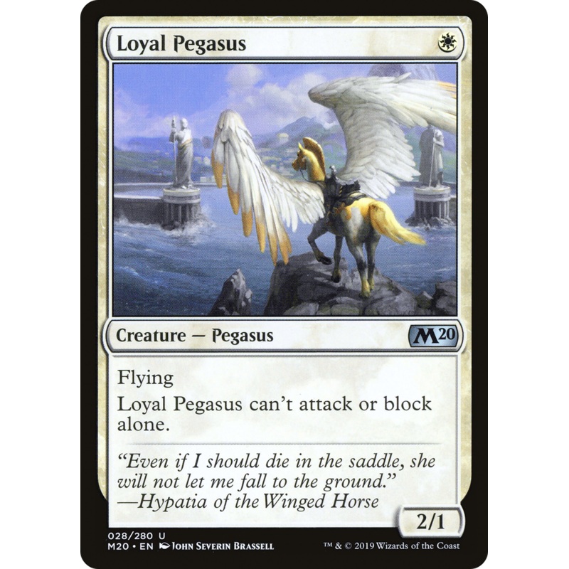 Loyal Pegasus (M20-028) - Core Set 2020 Foil