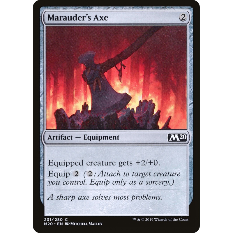 Marauder's Axe (M20-231) - Core Set 2020 Foil