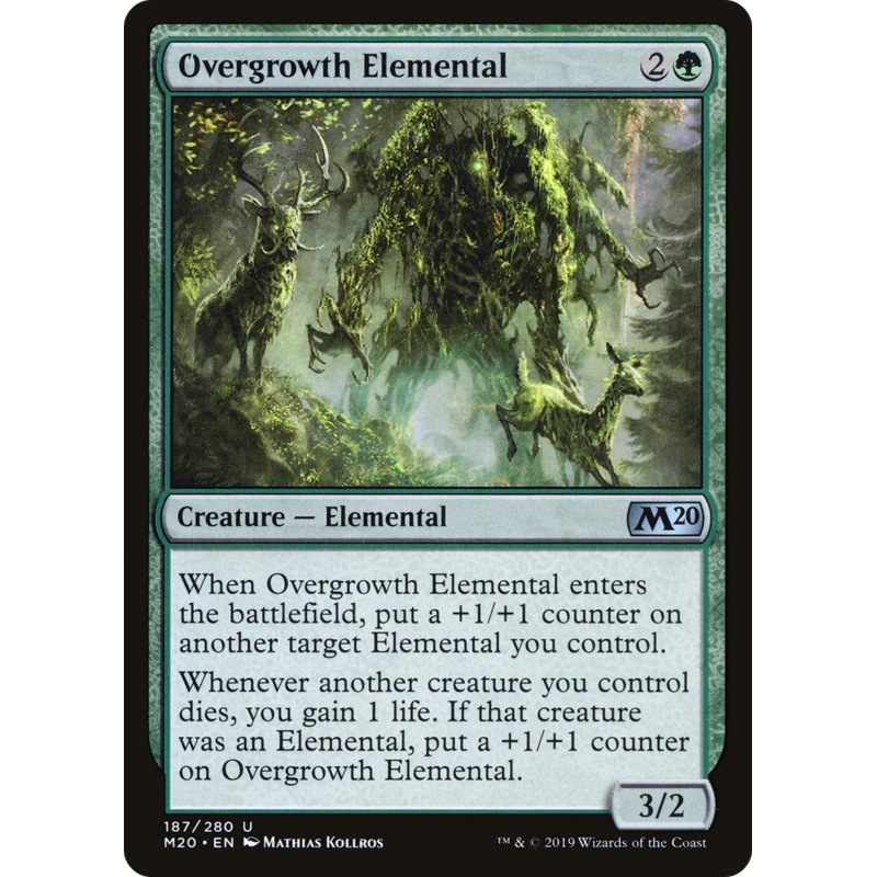 Overgrowth Elemental (M20-187) - Core Set 2020 Foil