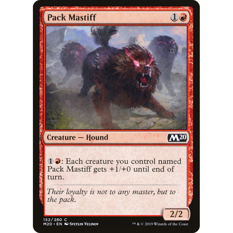 Pack Mastiff (M20-152) - Core Set 2020 Foil