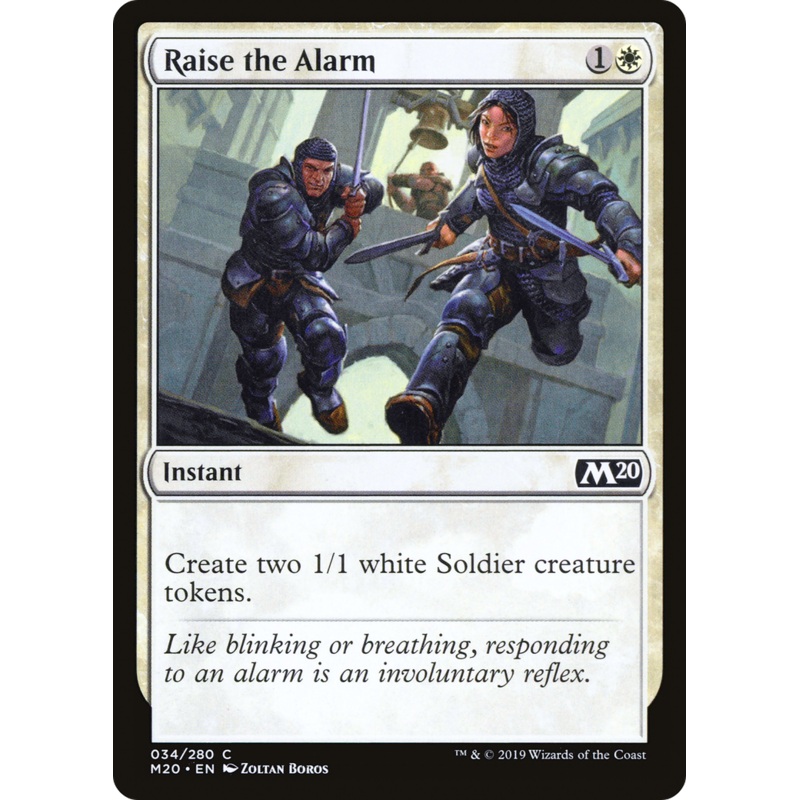 Raise the Alarm (M20-034) - Core Set 2020