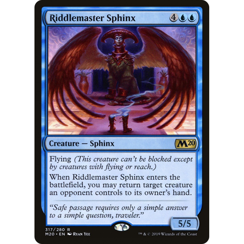 Riddlemaster Sphinx (M20-317) - Core Set 2020