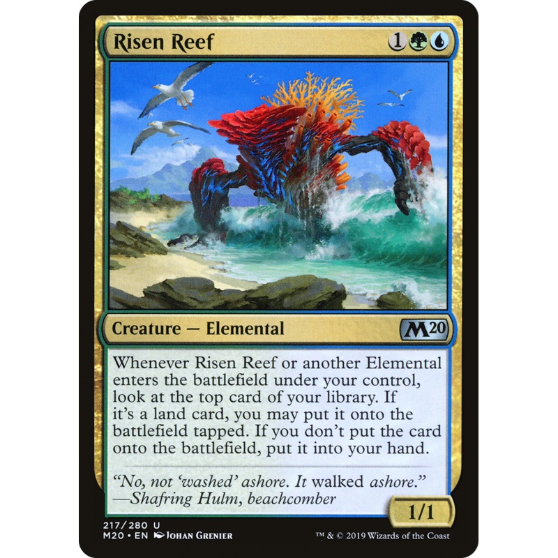 Risen Reef (M20-217) - Core Set 2020 Foil