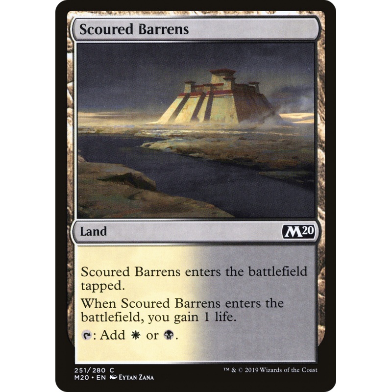 Scoured Barrens (M20-251) - Core Set 2020 Foil