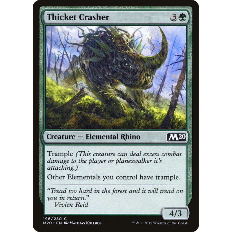 Thicket Crasher (M20-196) - Core Set 2020