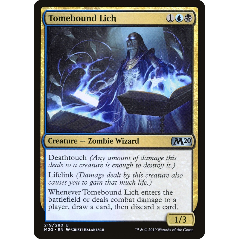 Tomebound Lich (M20-219) - Core Set 2020