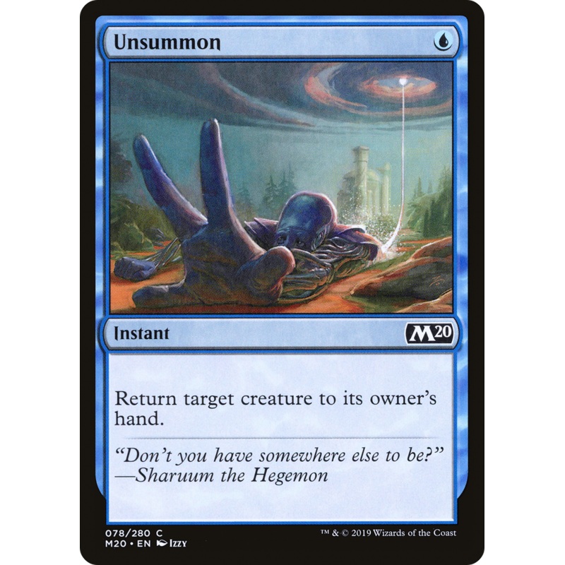 Unsummon (M20-078) - Core Set 2020