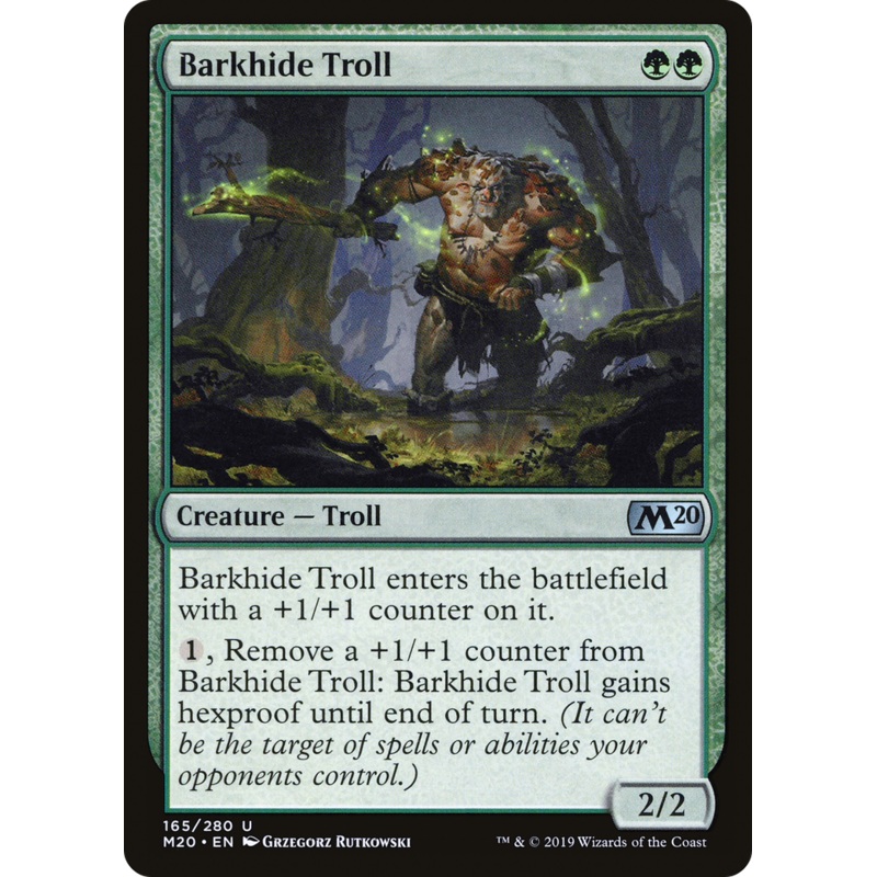 Barkhide Troll (M20-165) - Core Set 2020