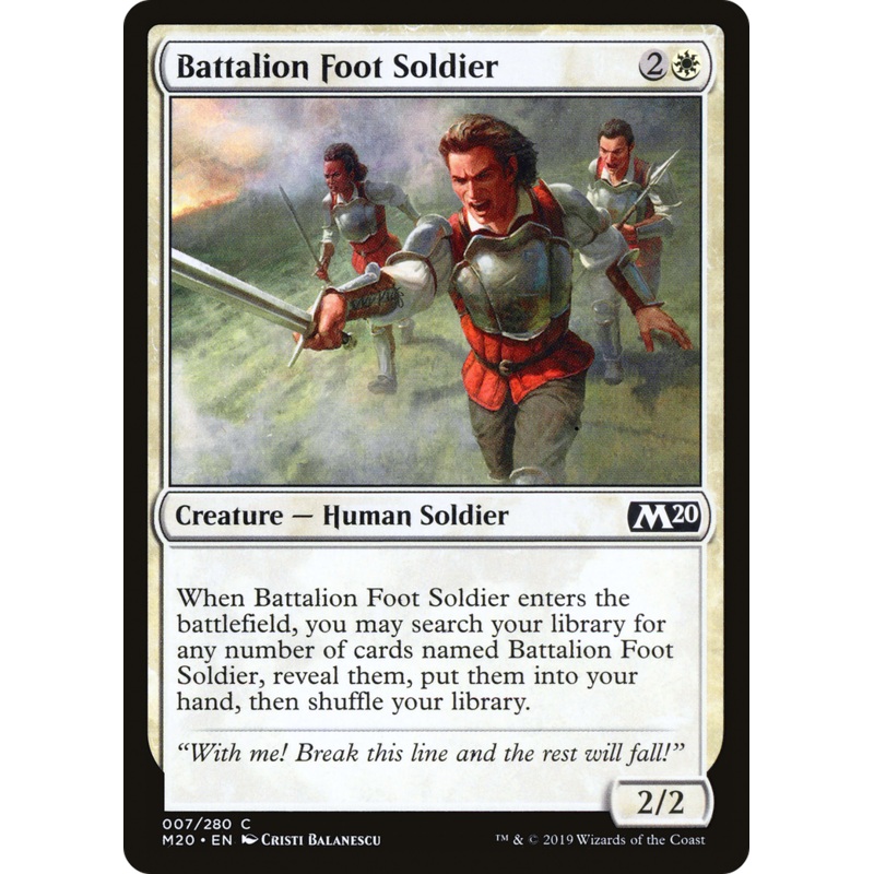 Battalion Foot Soldier (M20-007) - Core Set 2020