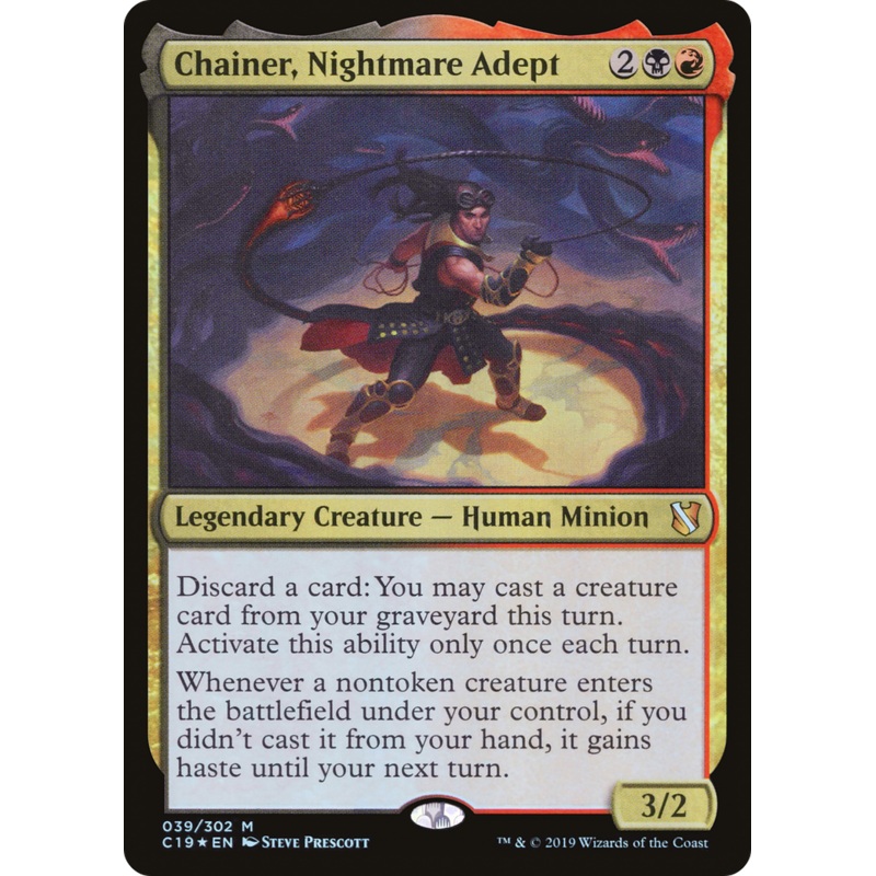 Chainer, Nightmare Adept (C19-039) - Commander 2019 Foil