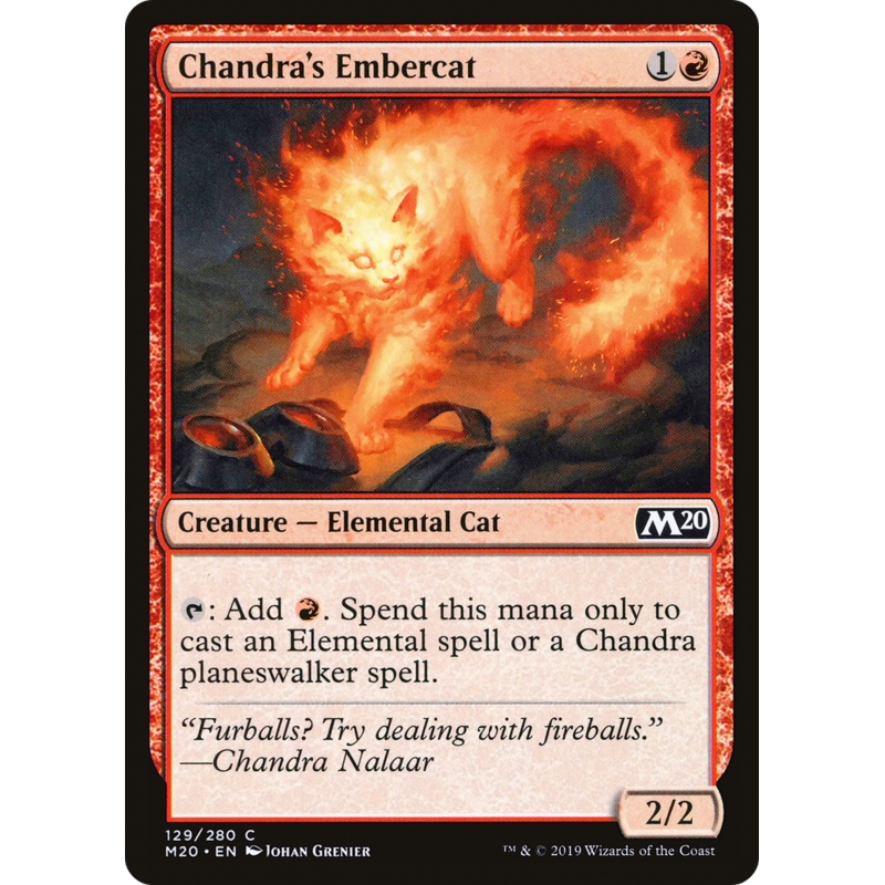 Chandra's Embercat (M20-129) - Core Set 2020