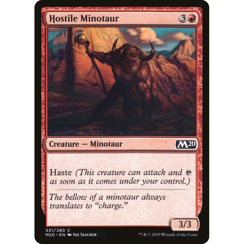 Hostile Minotaur (M20-331) - Core Set 2020