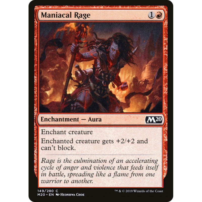 Maniacal Rage (M20-149) - Core Set 2020