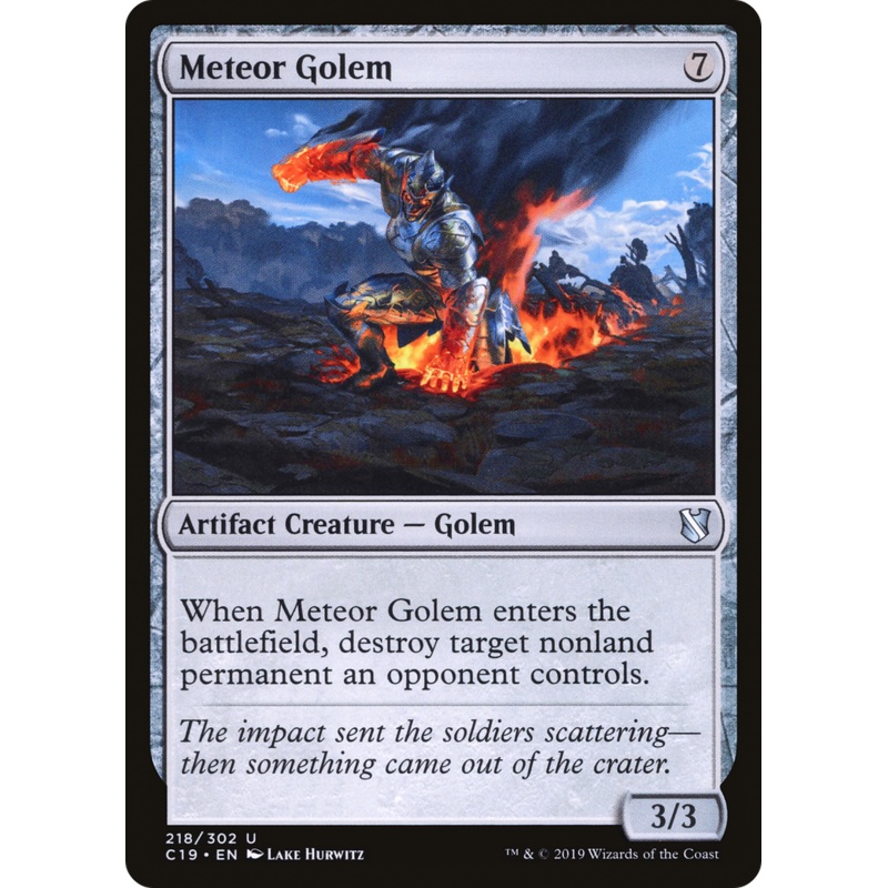 Meteor Golem (C19-218) - Commander 2019