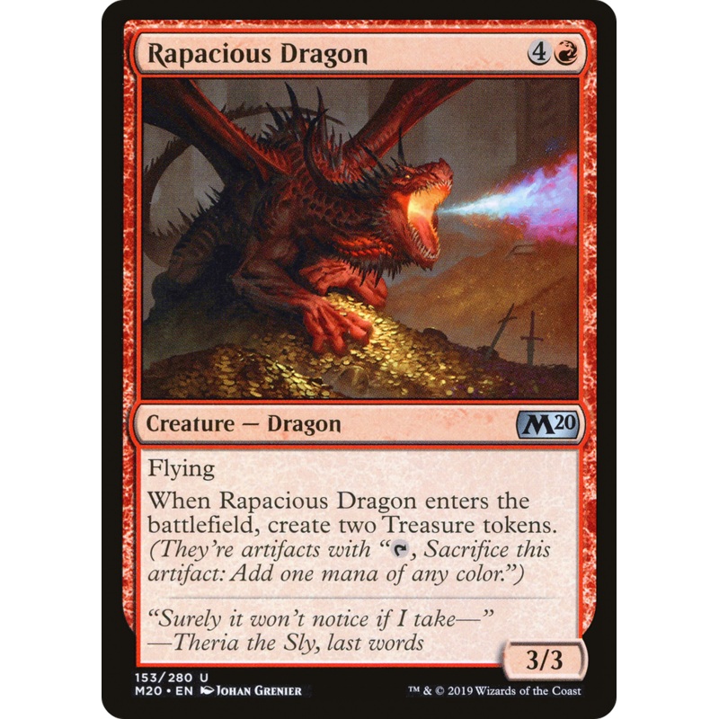 Rapacious Dragon (M20-153) - Core Set 2020 Foil