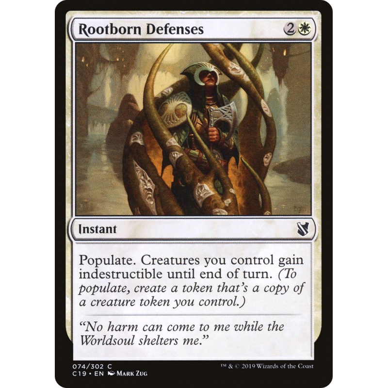 Rootborn Defenses (C19-074) - Commander 2019